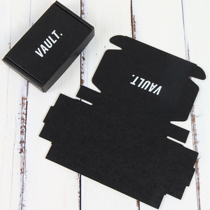Sponge Liner Gold Foil Embossing Printing UV Coating Matt Lamination Paper Material Luxury <b>Black</b> Corrugated Board Mailer <b>Box</b> - Product Image 1