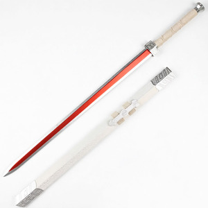 <span class=keywords><strong>Espada</strong></span> de Madera Han <span class=keywords><strong>Jian</strong></span> Recta Retro de 104 cm con Funda de Textura Blanca Agrietada para Prácticas de Artes Marciales - Product Image 2