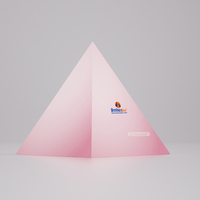 Luxuriöse Maßgefertigte Wiederverwendbare Valentinstag-Geschenkbox Verpackung Individuelle Pyramiden-Schokoladenbox für Hochzeitsfeier