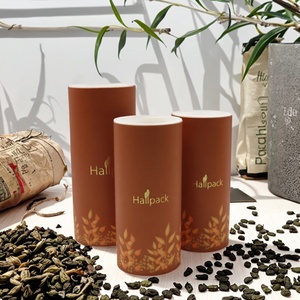 High Quality Custom Cardboard Paper Tube Biodegradable Tea Coffee <b>Badminton</b> Ball Packaging with Plastic Caps - Product Image 3