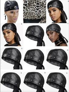 Sombrero <span class=keywords><strong>Pirata</strong></span> Peeqi Skeleton Rivet con Correa <span class=keywords><strong>de</strong></span> Cuero y Bola Lebi - Product Image 4