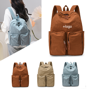 <span class=keywords><strong>Mochila</strong></span> de Lona Impermeable para <span class=keywords><strong>Mujer</strong></span>, Diseño Exclusivo, Casual, para Viajes al Aire Libre, con Cierre de Cremallera, Portátil, de Poliéster - Product Image 1
