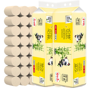 Zhimeing Toilet <b>Paper</b> 12 <b>Rolls</b> Unbleached Coreless Family Pack Soft Clean For Home Use - Product Image 1