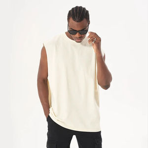 เสื้อกล้ามเพาะกายกล้ามเนื้อไซส์พิเศษเสื้อกล้ามโพลีเอสเตอร์ผ้าฝ้ายโพลีเอสเตอร์ระบายอากาศได้ดีพิมพ์ลายสำหรับออกกำลังกาย - Product Image 2