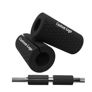 Custom Logo attrezzature per il Fitness Anti Slip ginnastica manubrio in Silicone impugnatura impugnatura per sollevamento pesi in Silicone - Product Image 1