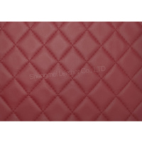 Tapis de voiture en cuir PU imperméable PVC à motif diamant gaufré pour sellerie et décoration automobile