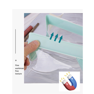Bolsas de Aseo Transparentes con Cierre Magnético, Aprobadas por la TSA, <span class=keywords><strong>para</strong></span> Viajes, Bolsa de <span class=keywords><strong>Maquillaje</strong></span> Transparente, Estuche Cosmético <span class=keywords><strong>para</strong></span> Mujeres y Hombres - Product Image 5