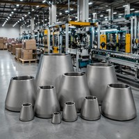 Reductor de tubería ASME de titanio grado 2 sin costura, concéntrico y soldado a tope, apto para hidrógeno, para sistemas de tuberías de celdas de combustible de energía de hidrógeno
