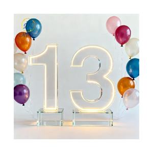 Letrero de Acrílico con Luz de Neón Personalizado para <span class=keywords><strong>Alquiler</strong></span> de Fiestas, Letreros de Acrílico con Luz de Neón de 3 y 4 Pies, Números y Letras de Acrílico Iluminados para Decoración de Bodas y <span class=keywords><strong>Eventos</strong></span> - Product Image 5