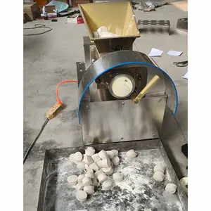 Mesin pembuat adonan roti, mesin pemotong adonan biskuit Dumpling tepung bulat mesin Sheeter