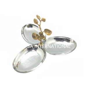 ชามใส่ผลไม้ทรงกลมทำจากนิกเกิลสำหรับตกแต่งบ้านและร้านอาหาร - Product Image 6