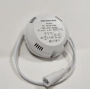 Sensor de radar 8w 12w 15w 18w, com ligação automática, sensor de movimento, para lâmpada de teto led