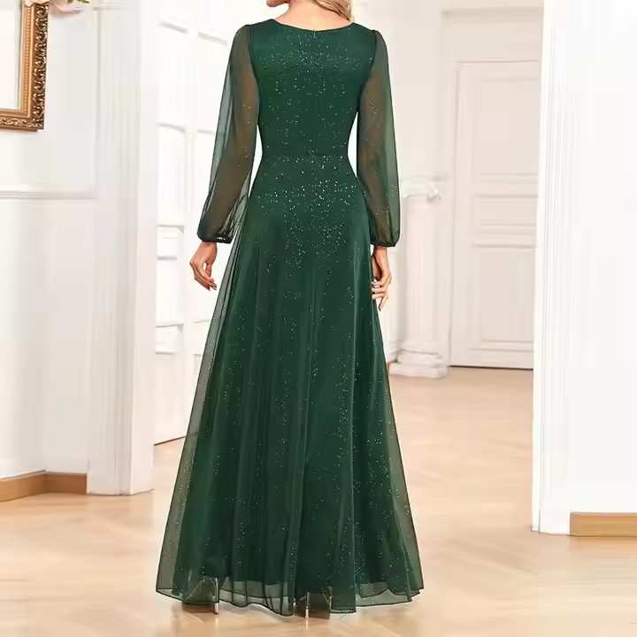 sachin and babi light blue dress A-line V-Neck Floor-Length Chiffon Mother of the Bride Dress With Sequ –  RoseProm main image 0