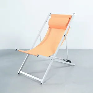 TIPTOP, muebles de exterior, silla de playa plegable, sillas de playa de malla tesling, silla individual de 5 posiciones