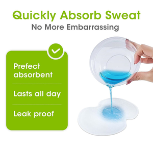 Autocollants <span class=keywords><strong>anti</strong></span>-transpirants invisibles en coton pour les aisselles, coussinets absorbants pour la protection des aisselles contre la transpiration - Product Image 3