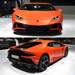 Bodykit in vero carbonio in stile EVO per <span class=keywords><strong>Lamborghini</strong></span> Huracan LP580 610 nuovo paraurti anteriore diffusore posteriore Spoiler alare tubo di scarico <span class=keywords><strong>Auto</strong></span> - Product Image 6