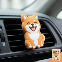 Clip de ventilation de voiture 3D Ananas, Décoration de sortie d'air en plastique de luxe, Jouet à mâcher en peluche couineur pour véhicule