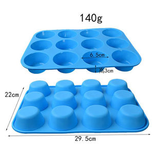 Medeline 12/24 cavités moules en silicone pour la décoration de petits gâteaux grille alimentaire et moule à pouding pour la cuisine à domicile - Product Image 2