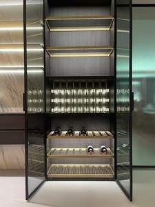 خزانة تخزين النبيذ كبيرة السعة من جينغشون للبار المنزلي، خزائن عرض زجاجية، تخصيص كامل للمنزل، أثاث بالجملة - Product Image 3