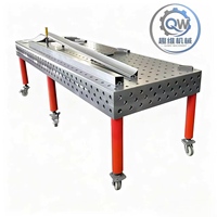 Plateforme de soudage modulaire 3D nitrurée anti-usure, table de travail à trous de positionnement flexibles pour la fabrication de structures métalliques en acier