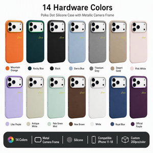 <span class=keywords><strong>Coque</strong></span> de téléphone en silicone antichoc à pois pour IP 13 14 15 16 17, protection contre les chutes, fine, anti-poussière, protection souple, MQQ 100 pièces - Product Image 2