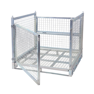 תעשייתי אחסון מזון אחסון תעשייתי stackfable מתכתי מקופל תיבת מזרן מתכת עם מכסה למכירה - Product Image 4