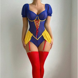 Nuevo Conjunto <span class=keywords><strong>de</strong></span> Lencería <span class=keywords><strong>Sexy</strong></span> <span class=keywords><strong>de</strong></span> Personaje <span class=keywords><strong>de</strong></span> Anime <span class=keywords><strong>de</strong></span> Blancanieves ODM, <span class=keywords><strong>Disfraz</strong></span> <span class=keywords><strong>de</strong></span> Body con Volantes y Encaje para Mujer - Product Image 4