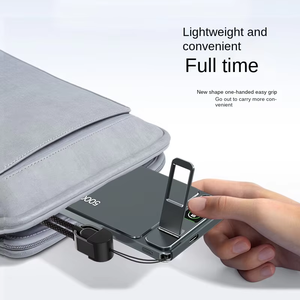 Banco de energía de carga inalámbrica magnética de Metal ultradelgado 10000mAh soporte de soporte banco de energía de pantalla Digital para teléfonos <span class=keywords><strong>AIRPODS</strong></span> - Product Image 3