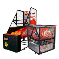 Vente chaude, jeu de tir sportif de loisirs, arcade de basket-ball pliable pour centre de jeux