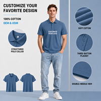 Polo en coton unisexe vintage épais et confortable pour homme, à manches courtes, décontracté, grande taille, personnalisable avec logo, idéal pour l'été