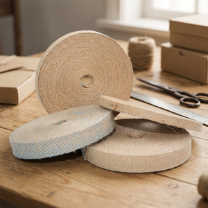 Ruban de sangle de jute orienté vers l'exportation de haute qualité 100% tissus de jute de jute naturels et écologiques rouleau de jute de jute exportable Fr - Product Image 1