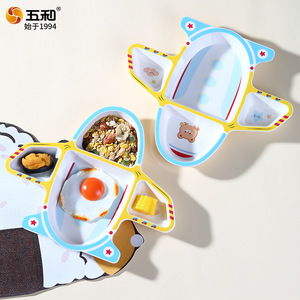 Wuhe Childrens Car Shaped Divided Plate Food Grade Drop Resistant For Kids Meals 2 4 Years - Product Image 5