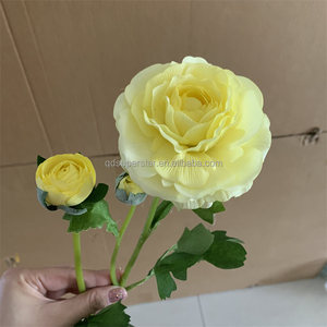 ดอกบัวประดิษฐ์สีเห<span class=keywords><strong>ล</strong></span>ืองสำหรับตกแต่ง E-159ราโนคิวลัสแบบสัมผัสจริง - Product Image 4