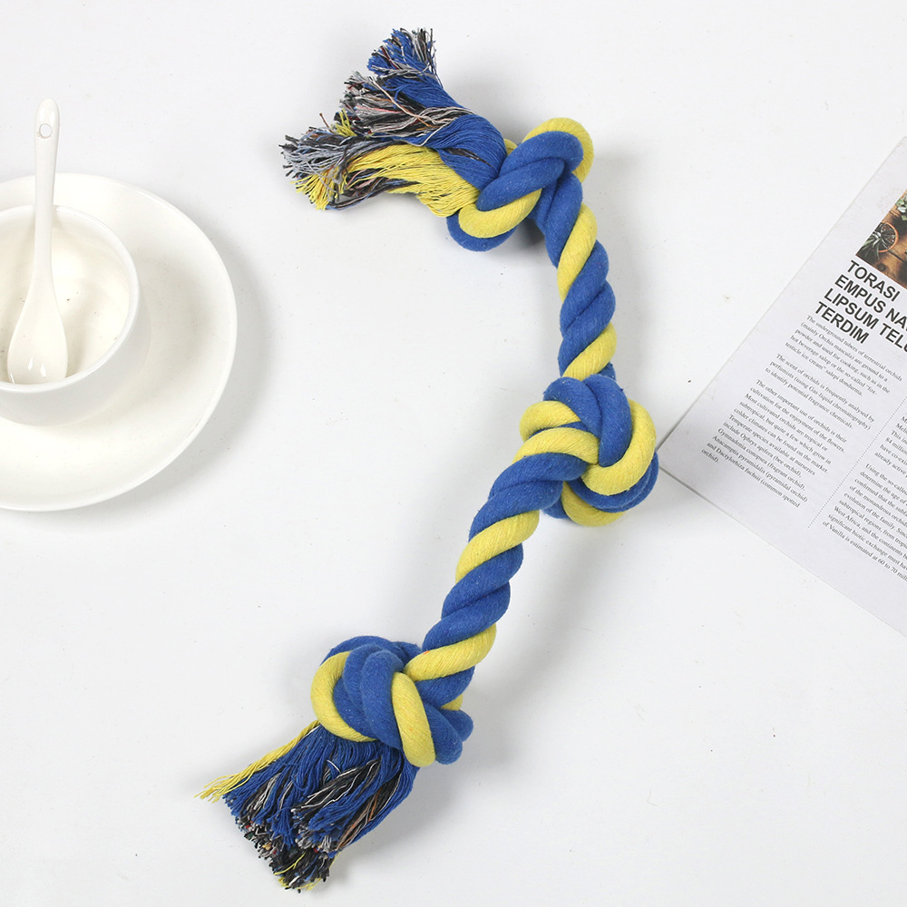 Diseño de tres nudos azul y amarillo, 46*1,2*7cm, 200g