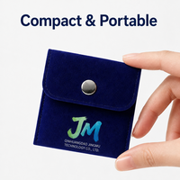 Porte-monnaie en flanelle, pochette de rangement pour bijoux, ornements, pierres précieuses, articles en jade et pendentifs