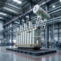 Transformateur de puissance à bobine à disque immergé dans l'huile à trois enroulements EPC clé en main 220kV 110kV 50/60Hz pour l'exploitation minière, les centres de données et les parcs industriels