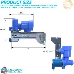 Midea <b>Refrigerator</b> Water Inlet Valve AP7095894 110V Plastic Easy Installation Replacement Part - Product Image 3