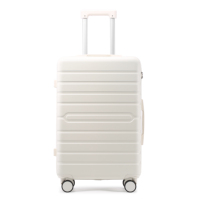 Maleta de Viaje Ligera y Simple de ABS+PC con Candado TSA, Maleta con Ruedas Giratorias, OEM ODM, Logotipo Personalizado