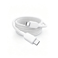 Câble USB-C vers C en nylon tressé, câble de charge rapide et de transfert de données pour iPhone 15/17/16/18 MacBook Pro iPad Pro