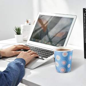 Gobelets en papier jetables de 8 oz pour boissons chaudes et froides, gobelets à café en papier, idéaux pour la maison, le bureau, le café, robustes, sûrs, gobelets jetables de qualité supérieure pour le café - Product Image 4