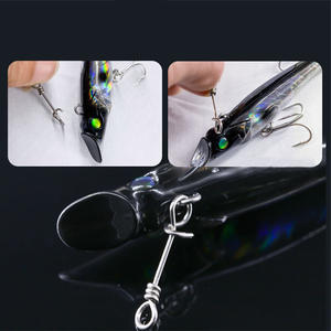 Paslanmaz çelik balıkçılık bağlayıcı kilit klipler mücadele balıkçılık fırdöndüler katı yüzükler emniyet Snaps hızlı kilit klipler balıkçılık Snaps - Product Image 3