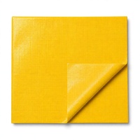 Toile en tissu composite PP jaune, enduite de PVC, en polyester, imperméable, résistante à l'usure, pour couverture extérieure