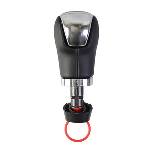 Skoda Gear <b>Shift</b> <b>Knob</b> Black Leather Ergonomic Automatic Transmission For Skoda Cars - Product Image 2