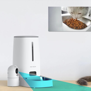 Distributeur automatique de nourriture pour animaux de compagnie CITICITY en acier inoxydable intelligent avec Wi-Fi, charge automatique, caméra à distance et contrôle par application mobile pour chiens - Product Image 2