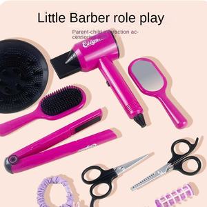 Kids Makeup <strong>Kit</strong> Children's Plastic Hairdressing Tools Toy Suit with Handbag Barber Shop Beauty &amp; Fashion Toy for Kids - Product Image 4