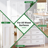 Revêtement acrylique aqueux pour meubles en bois, écologique, séchage rapide, finition résistante à l'usure pour armoires et tables