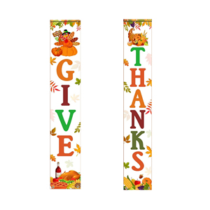 Thanksgiving Door Curtain 30*180cm Festive <b>Banners</b> for Home Decor - Product Image 1