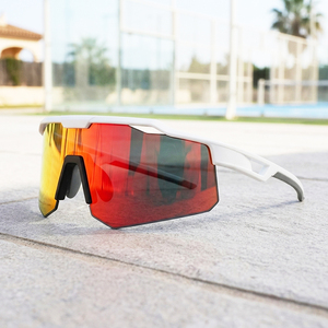 <span class=keywords><strong>Gafas</strong></span> <span class=keywords><strong>de</strong></span> Ciclismo y <span class=keywords><strong>Padel</strong></span>, <span class=keywords><strong>Gafas</strong></span> <span class=keywords><strong>de</strong></span> Sol Deportivas Polarizadas Extra Grandes para Hombre y Mujer, Lentes <span class=keywords><strong>de</strong></span> Espejo con Protección UV400 para Correr - Product Image 6