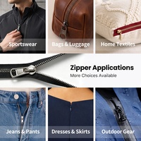 Cremallera Metálica Decorativa Personalizada APEX con Diferentes Estilos de Tiradores y Deslizadores de Deslizamiento Suave para Bolsos, Accesorios de Cuero y Calzado