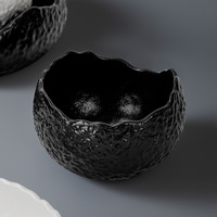 Assiette ovale en porcelaine blanche, bol en céramique en forme de coquille d'œuf, assiette minimaliste pour la présentation des plats au restaurant